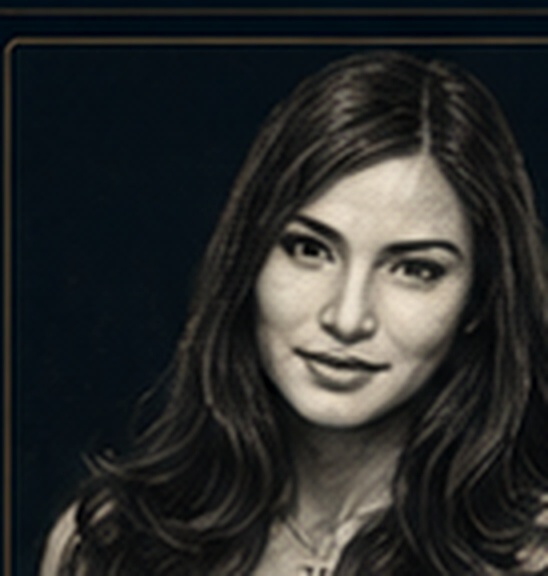 Stylized portrait of Arianna Singson